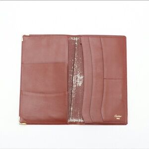 Cartier bi-fold Women's Tan Leather Wallet